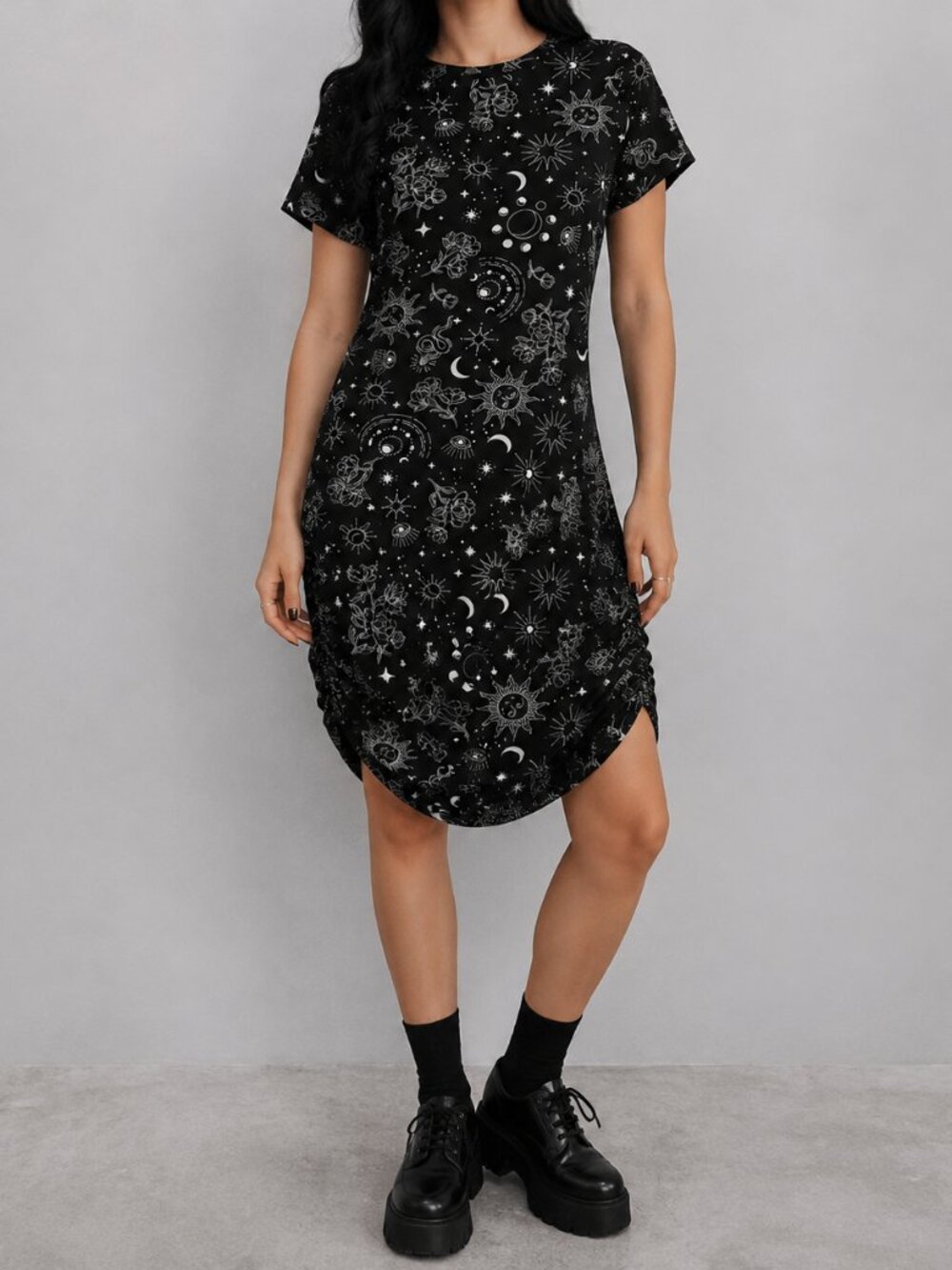 Celestial Whimsigoth Ruched Dress XL